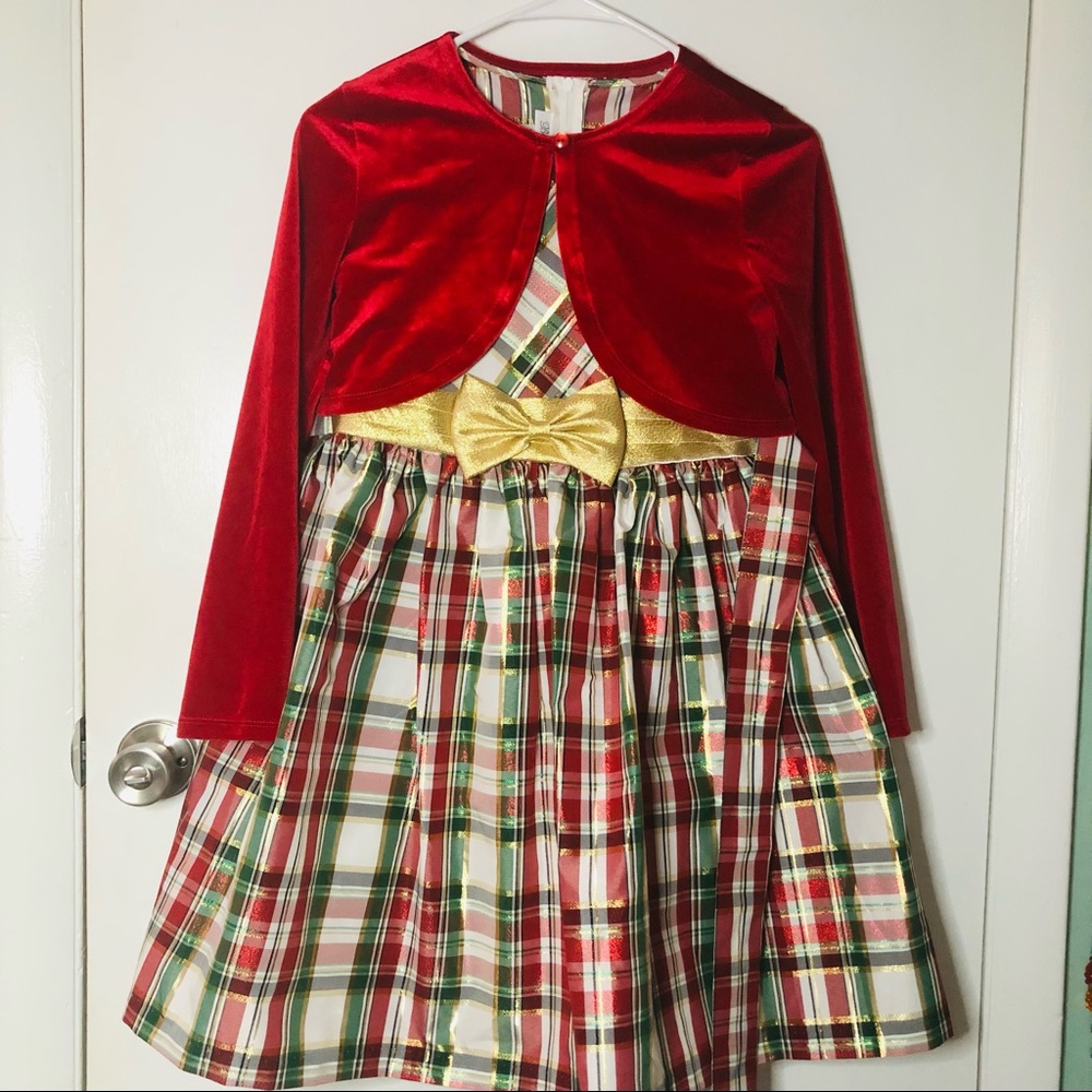 Christmas dress with Sweater for girls